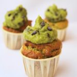 Avocado vegan cupcakes