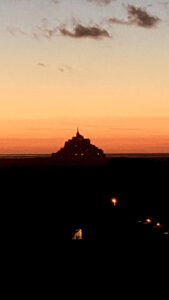 tramonto a Mont Saint Michel
