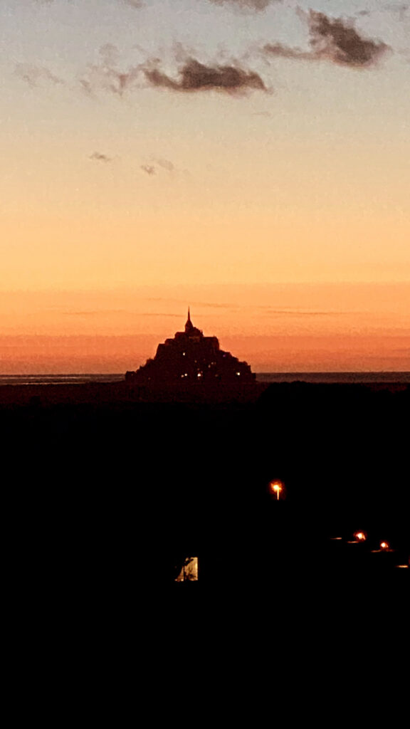 tramonto a Mont Saint Michel